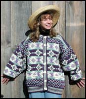 11 skeins with 8 buttons (cardigan)